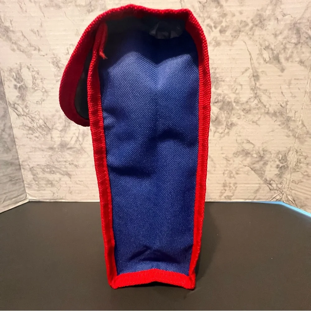 Captain Marvel Insulated‎ Lunch Bag Velcro Closure Back to School Blue/Red/Gold